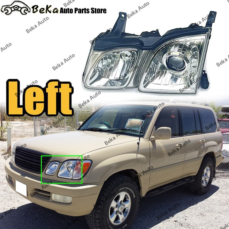 Suitable for Lexus LX470 1998-2007, left-side headlight halogen lamp.