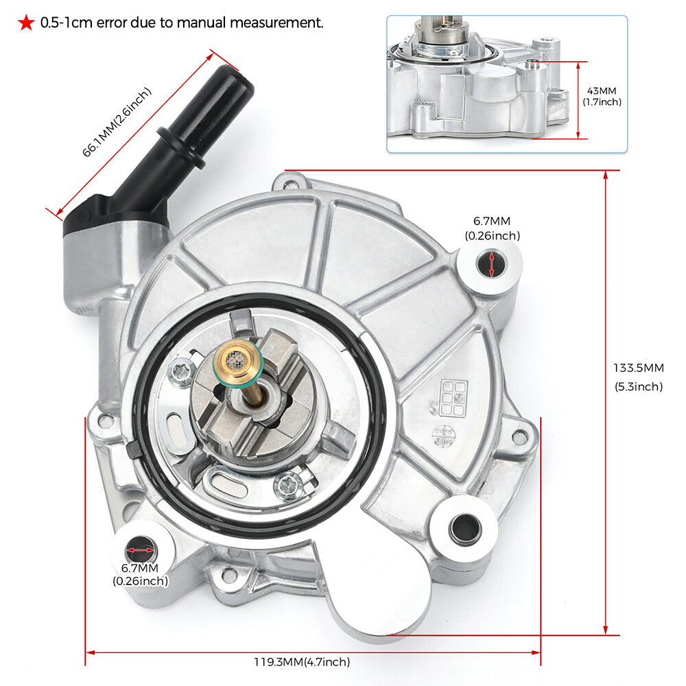 Vacuum Pump DL3E2A451DB DL3Z2A451B for Ford F-150 Expedition 3.5L 2013-2018