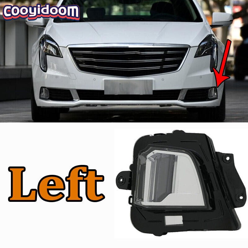 Suitable for Cadillac XTS 2018 2019 LED Left Daytime Running Light (DRL) Lamps and Fog Lights