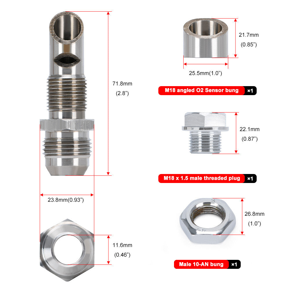 Fitting E-VAC Scavenger Kit W/ Stainless Steel T304 Vacuum Kit Universal