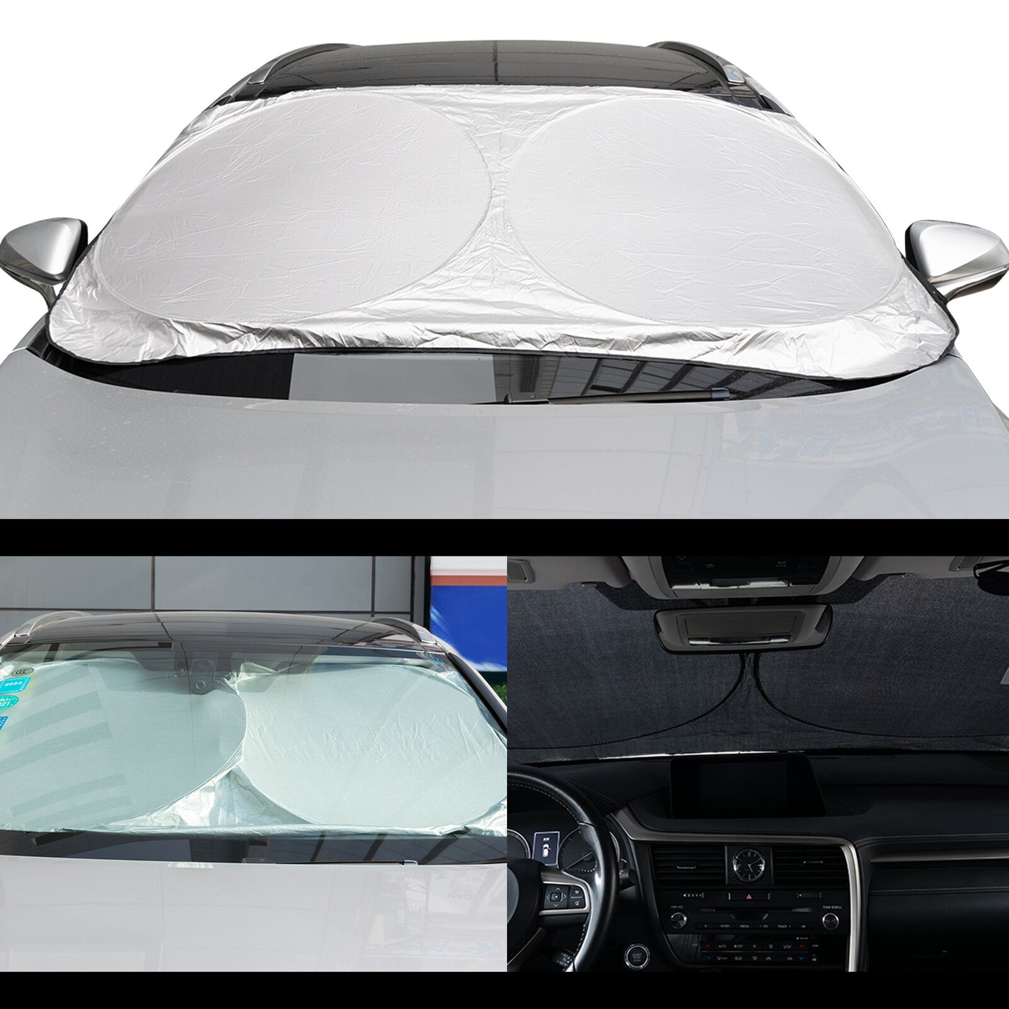 Large Car Sun Shade Visor Windscreen Sunshade Van Screen Cover Protector Cooler