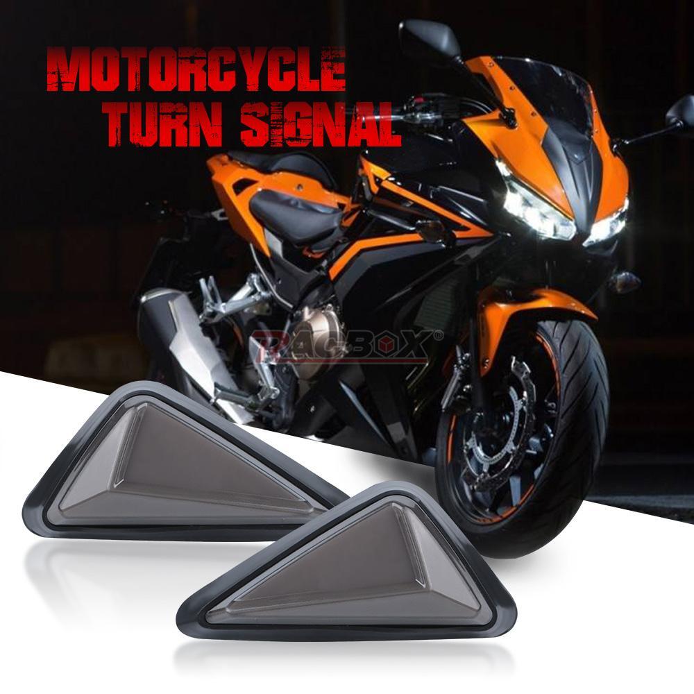 4X Motorcycle Flush Mount LED Turn Signal Indicator Blinker Light White Amber US