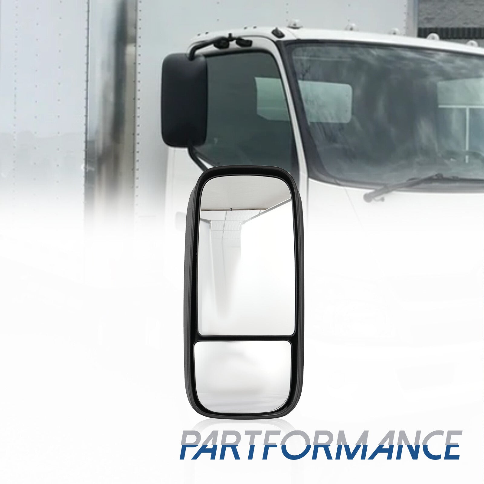 Door mirror with heater suitable for Hino 155/195/300 2012-2022 Passenger right black