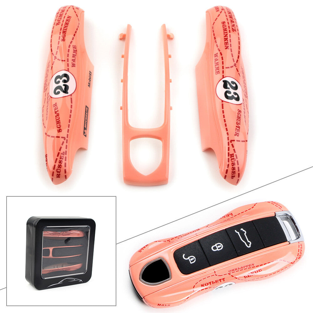 Pink Pig Case Shell Cover Fit for Porsche for Cayenne for Panamera 911 Remotes Key Fob