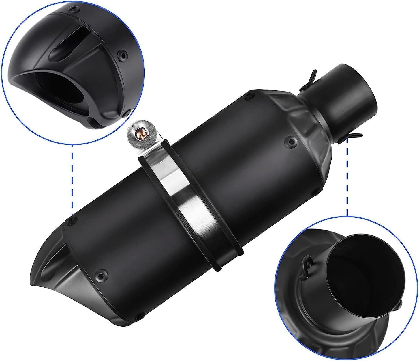 Universal 1.5-2 Slip on Motorcycles Exhaust Mufflers  ATV Dirt Street Bike