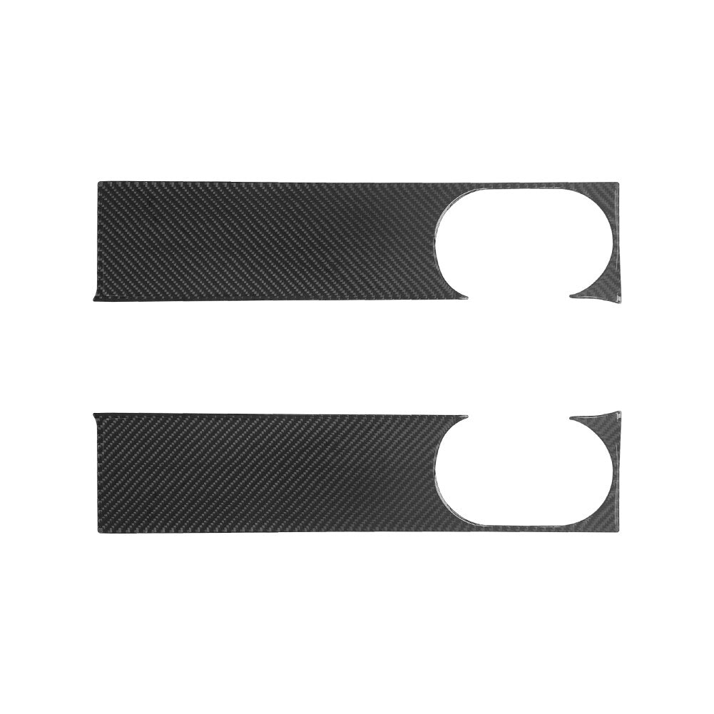 2Pcs Carbon Fiber Front Door Panel Cover Trim for Jeep for Wrangler 2007-2010