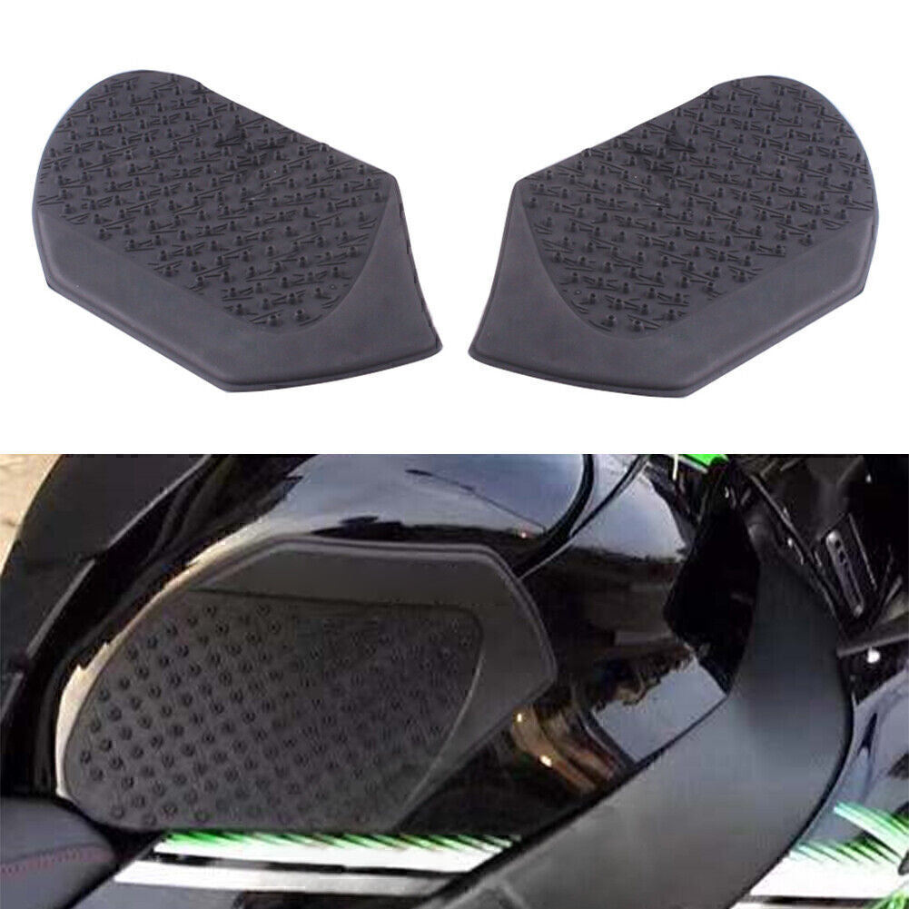 Fit for Kawasaki ZX10R 2011-2014 2012 Black Traction Tank Pads Side Knee Grip