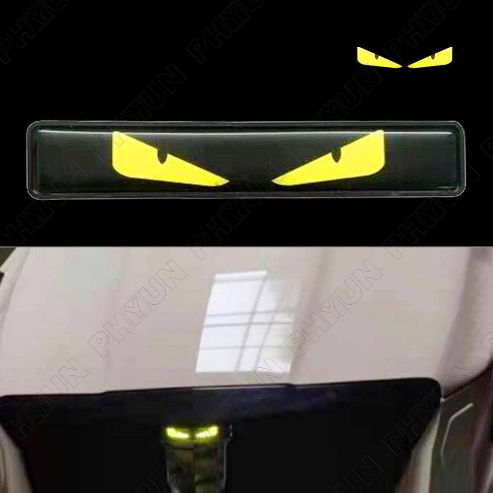 Car LED Badge Demon Eye Front Grille Tailgate Badge Lighting Decal Sticker