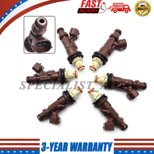 6-piece fuel injector pack for Toyota Tacoma Tsutsumi 4 Runner 1999-04 V6 3.4L 23250-62040