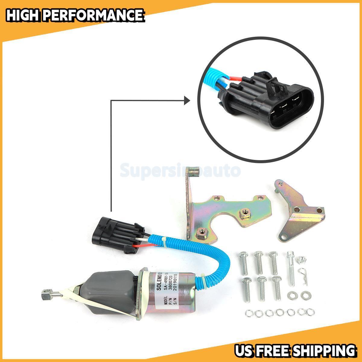 Fuel Stop Solenoid 3800723 SA-4981-24 for Engine for Dodge for RAM 2500 3500