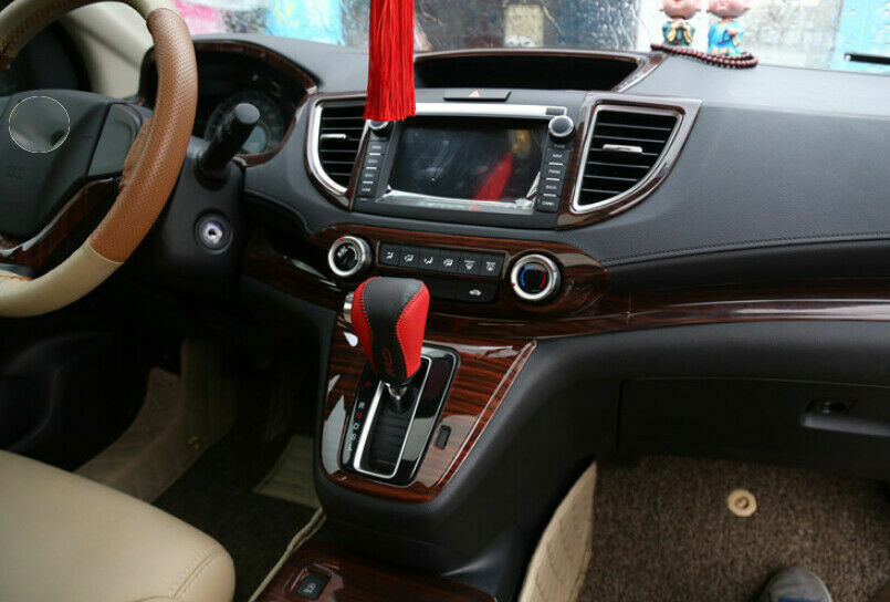 Console Gear Shift Frame Cover Trim for Honda CRV CR-V 12-16 Peach Wood Grain