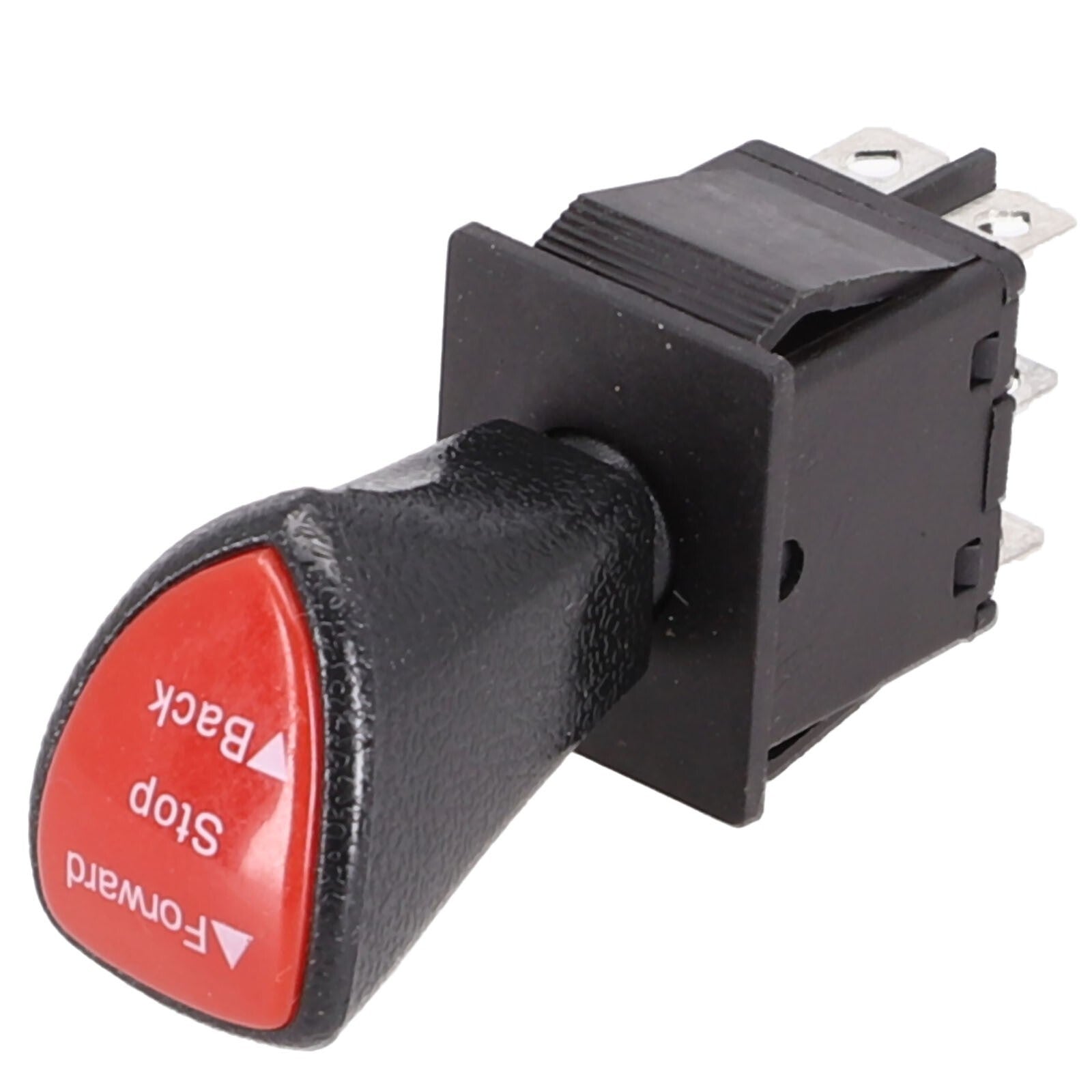 Long-life 6-pin DPDT locking slide rocker switch for front deflector