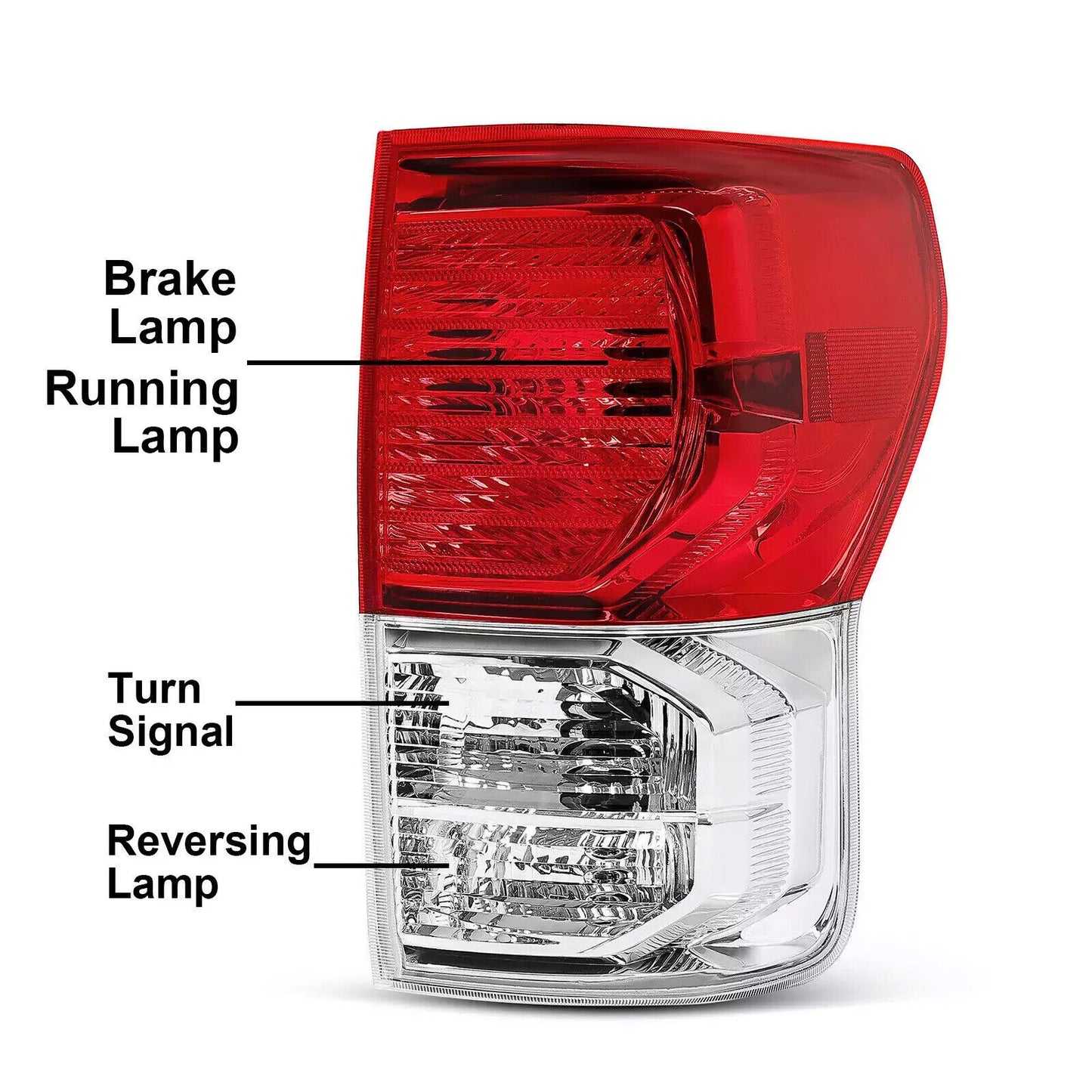 Right Tail Lights Brake Lamps w/Bulbs for Toyota Tundra 2010-2013