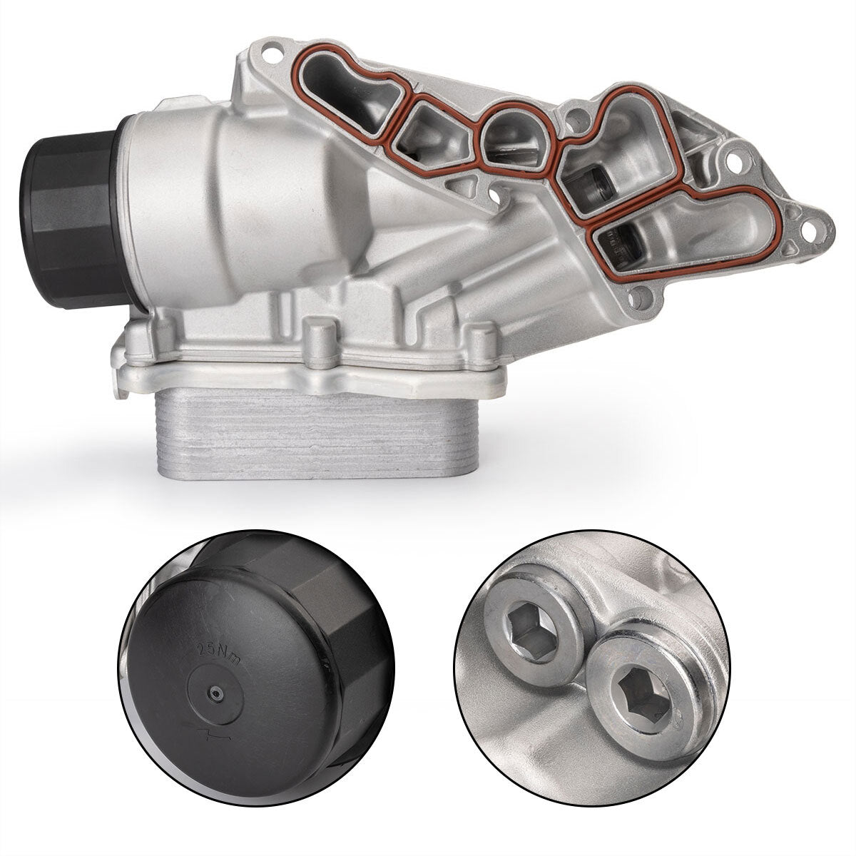 Engine oil filter housing with oil cooler 2721800510 Suitable for Mercedes W164 W203 W211