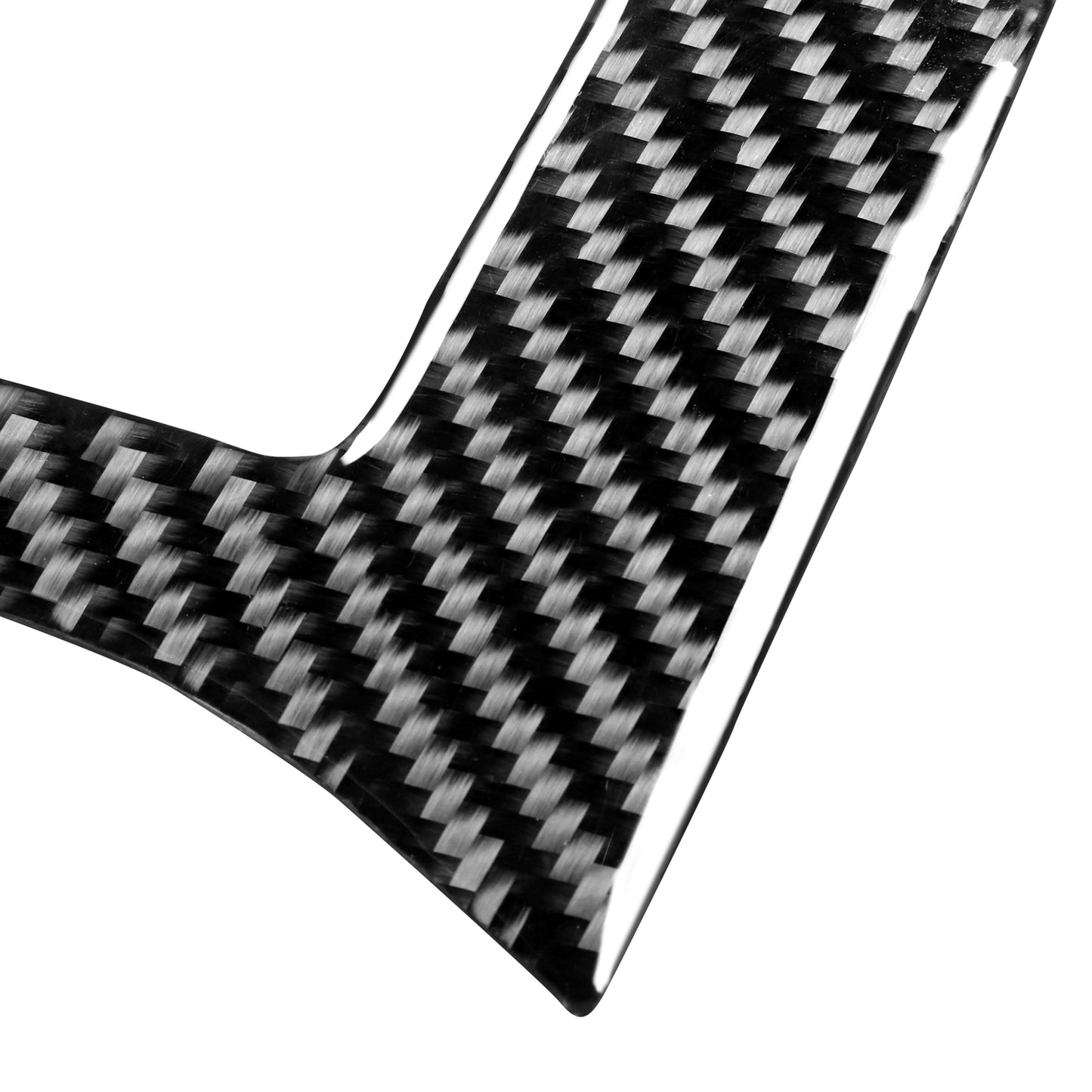 2Pcs Carbon Fiber Loudspeaker Cover Trim for Mitsubishi Lancer 2008-2015 Type A
