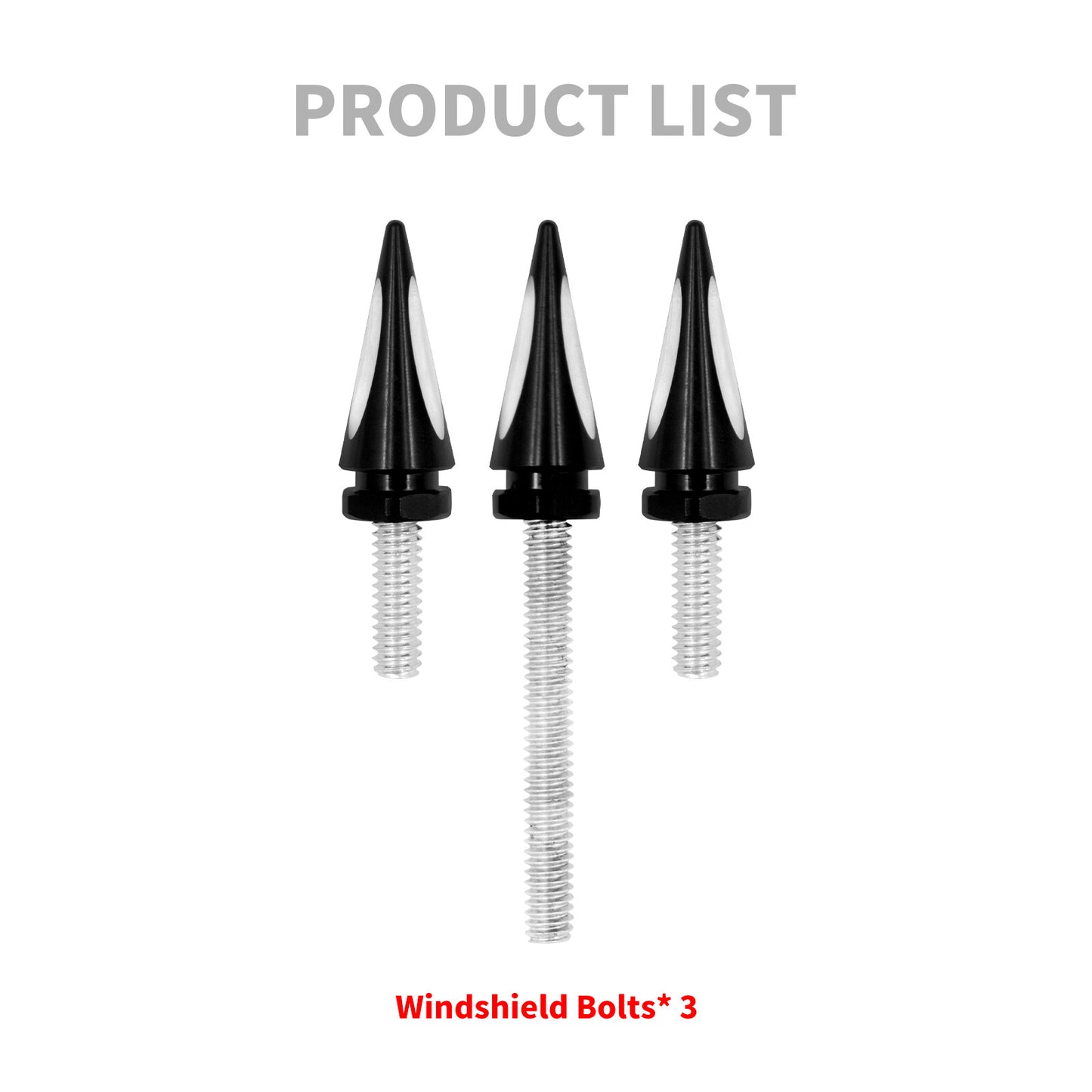 Impaler Spike Wind Screen Windshield Bolts for Harley Electra Street Glide 14-23