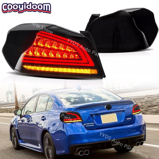 LED Tail Lights Smoke Lens Sequential Rear Lamp For 2015-2021 for Subaru WRX/WRX STI