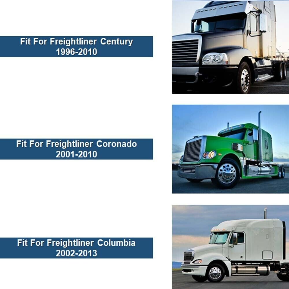 Chrome door mirror covers, pair LH+RH, side for Freightliner Columbia Century