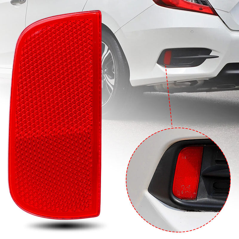 Rear Bumper Reflector Lens Left Side for Honda for Civic Sedan/Coupe 2016-2021 US