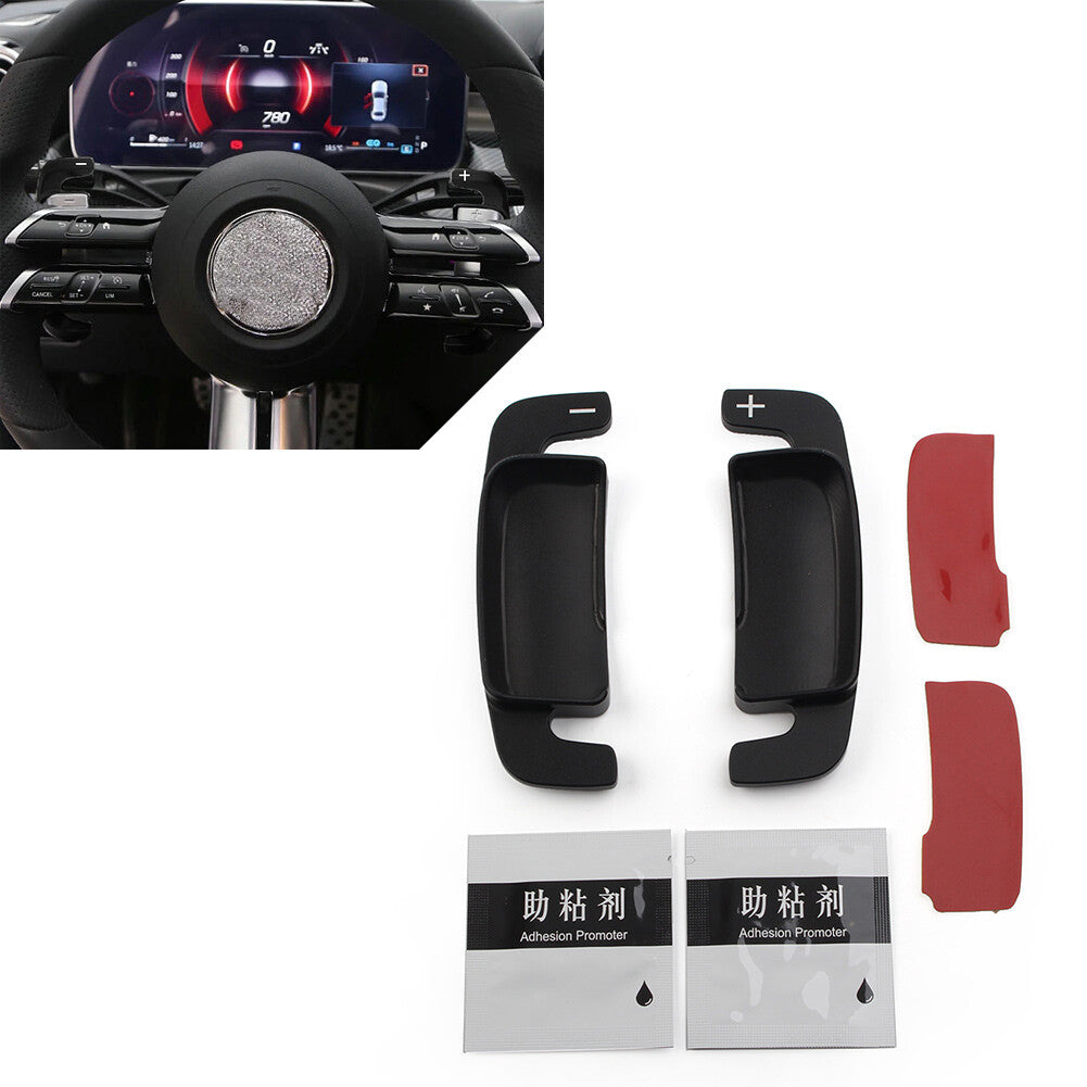 Steering Wheel Paddle Shifter Extension for Mercedes-Benz C/S/E-Class 2022 Black