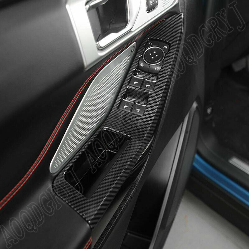 Glass Panel Arm Lift Switch Button Moulding Cover Trim for Ford Explorer 20-2022
