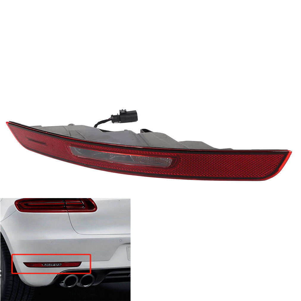 Left Rear Bumper Stop Lamp Light Reflector 95B945725J for Porsche Macan 2014-20
