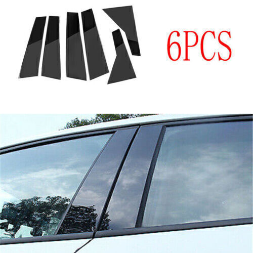 Piano Black Pillar Posts Door Window Molding Strip Trim for Cadillac XT5 17-2019