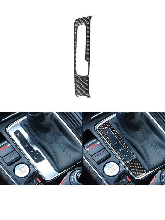 Gear Shift Outer Frame Trim Cover Carbon Fiber for Audi Q5 2009-2017