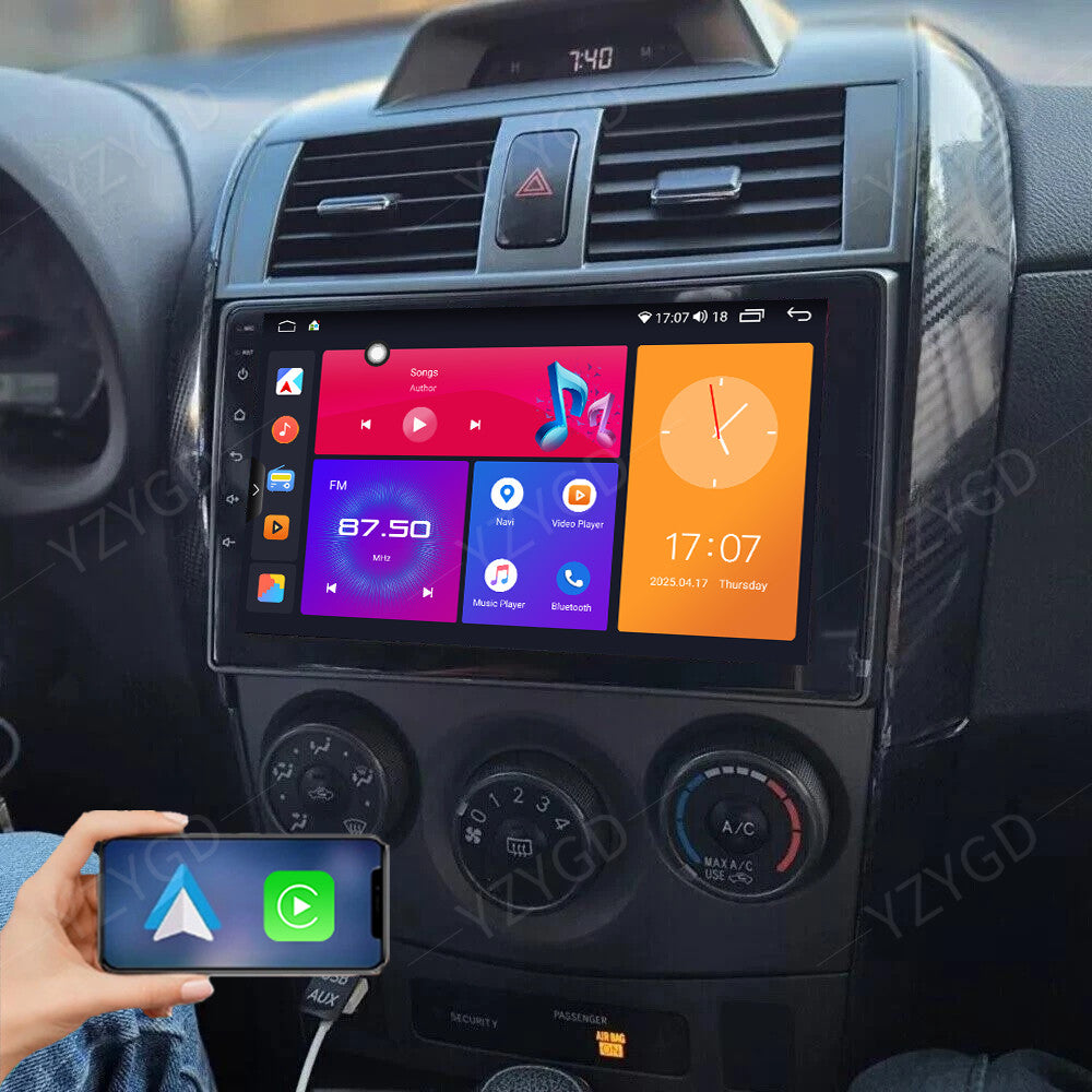 for Toyota for Corolla 2009-2013 Stereo Android Auto CarPlay Car Radio GPS Screen FM