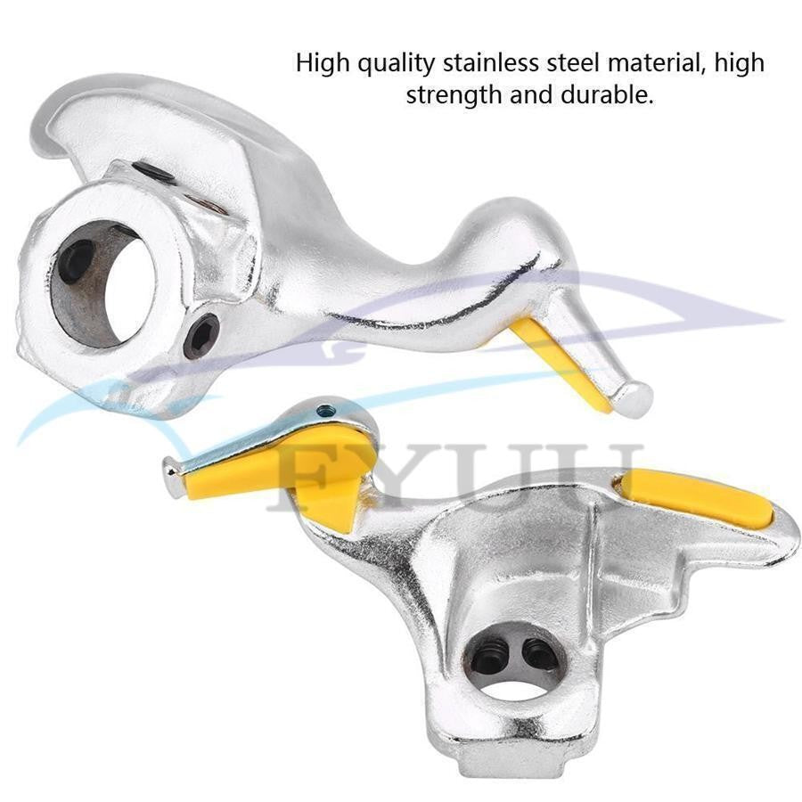 Stainless Car Tire Changer Mount Demount Duck Head Tool 30mm w/ Protective Pads