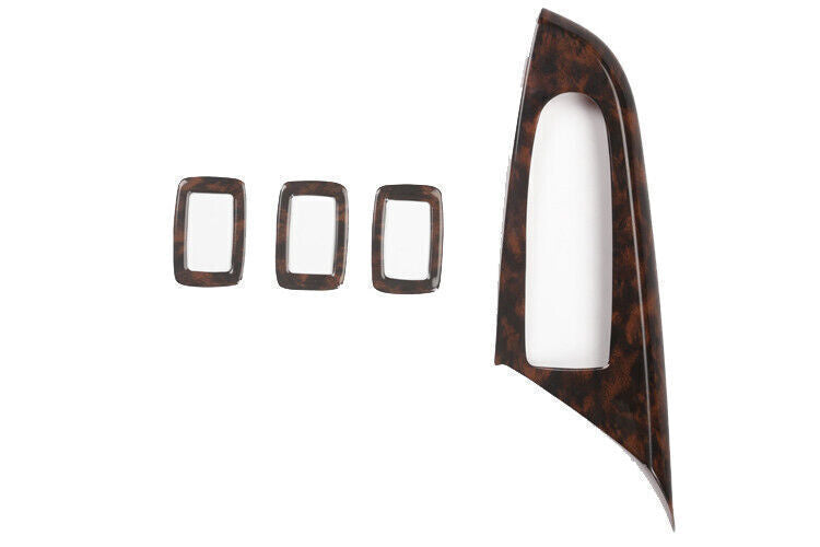 Fit for BMW X3 F25 2011-2017 Wood Grain Window Lock Lift Switch Panel Trim Frame