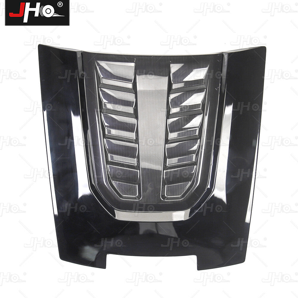 Carbon Fiber Conversion Air Intake Trim Engine Hood Cover Fit for Ford Explorer