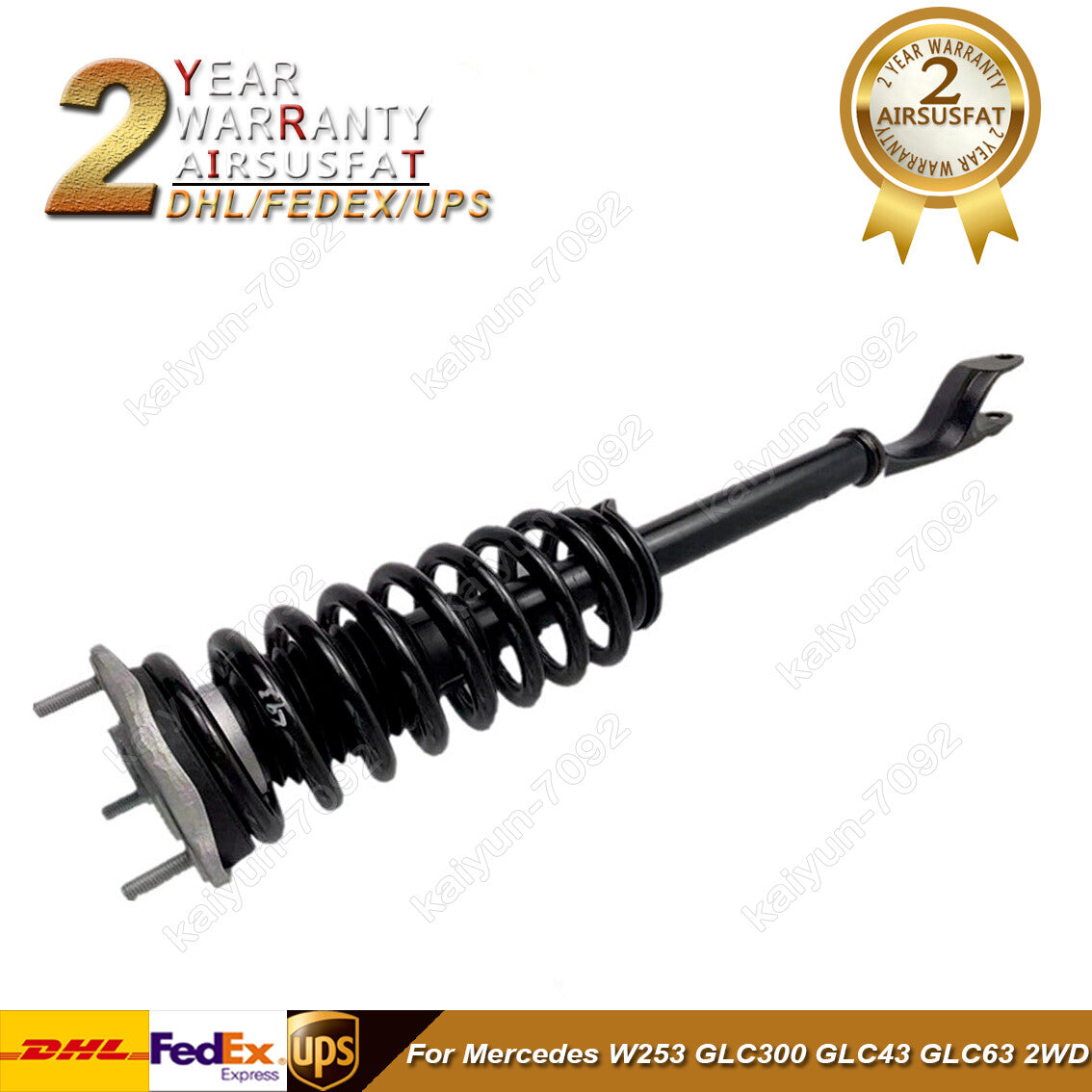 Front Right Shock Strut Assembly 2WD for Mercedes W253 GLC300 GLC43 GLC63 16-20