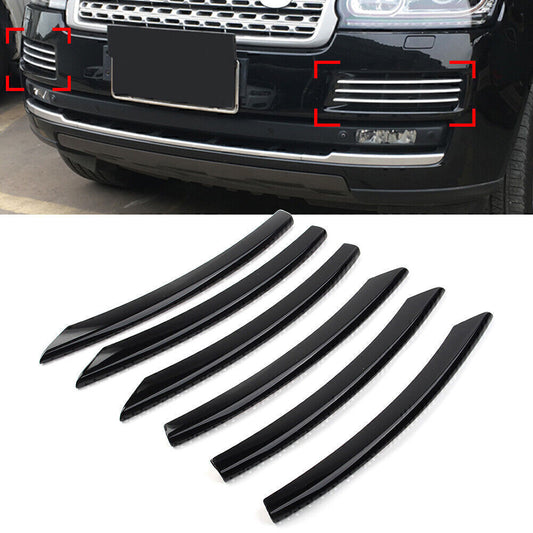 Front bumper Fog Light Lamp Cover Trim Fit 2013-17 for Land Rover for Range Rover Black