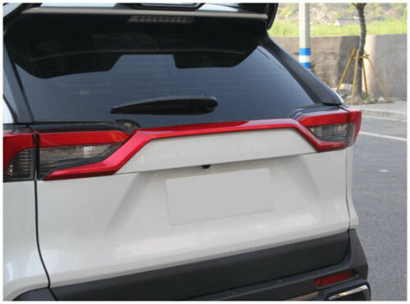 for Toyota RAV4 2019-2022 Gloss Red Rear Door Trunk Lid Tailgate Strip Trim 1pc