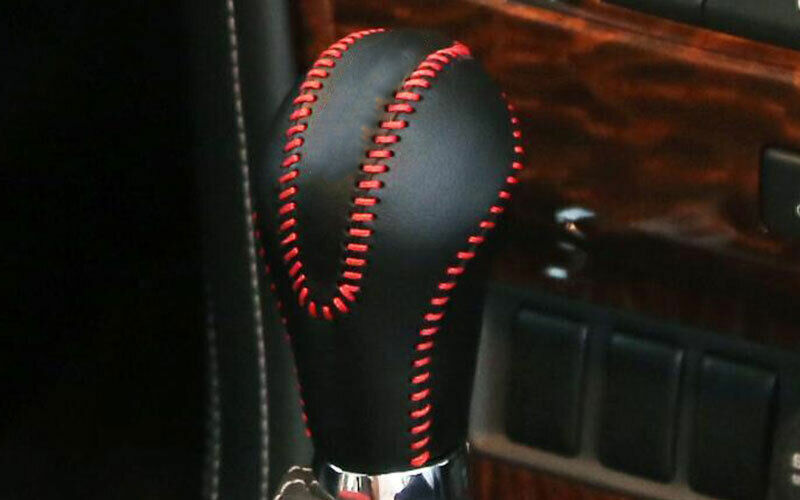 for Nissan Armada Patrol 2017-20 Console Gear Shift Knob Cover Leather Black 1X