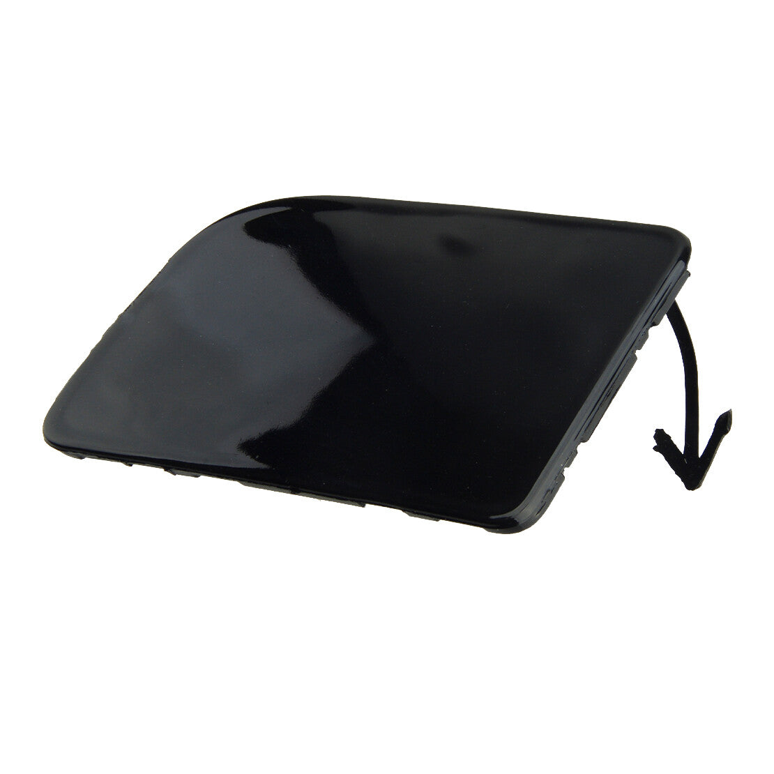 Black Front Bumper Tow Hook Cover Towing Eye Cap Fit for Nissan Sentra 2016-2019