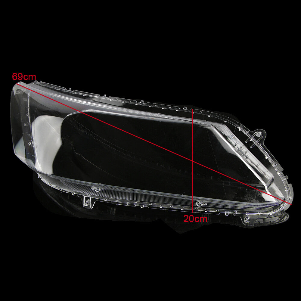 2-piece headlight transparent protective cover, lens cap, and lampshade for 2013-2016 for Honda Accord