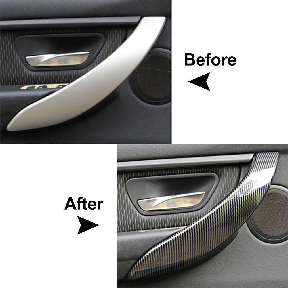 1pc Left Inner Door Handle Panel Cover Trim Glossy Black for BMW 3 4 Series 3GT