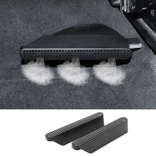 for Volvo S90 2017-2022 Black interior for Seat Lower Dust Cover trim Decor Guard 2x