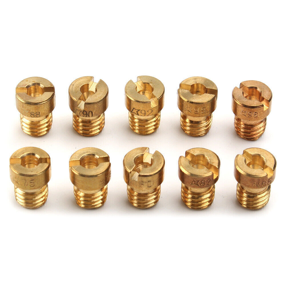 75-98 Carb Carburettor Main Jets Nozzle Set 5MM Gold For Dellorto Carburetor
