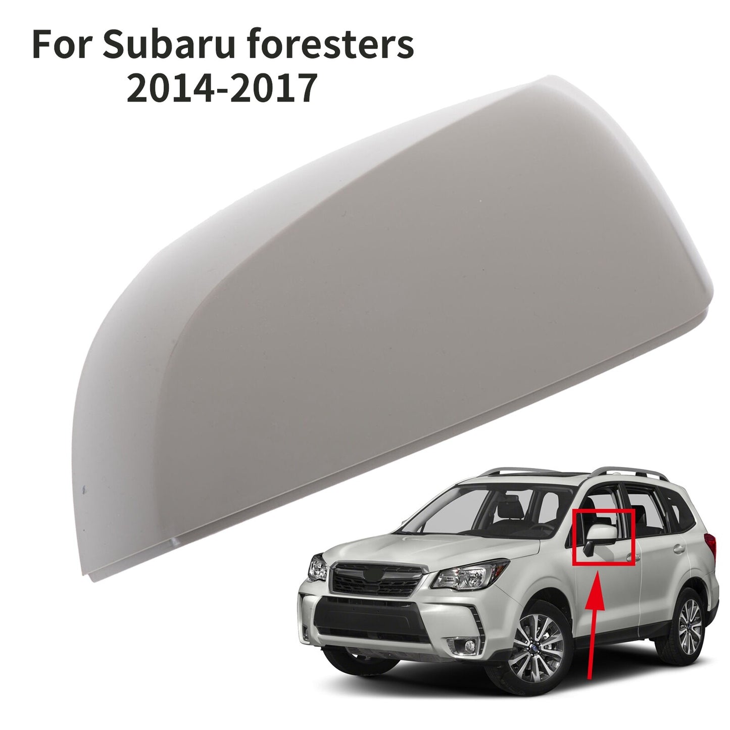 Driver Side LH Rearview Mirror Cap Cover Fit 12-2018 for Subaru Forester Impreza AT