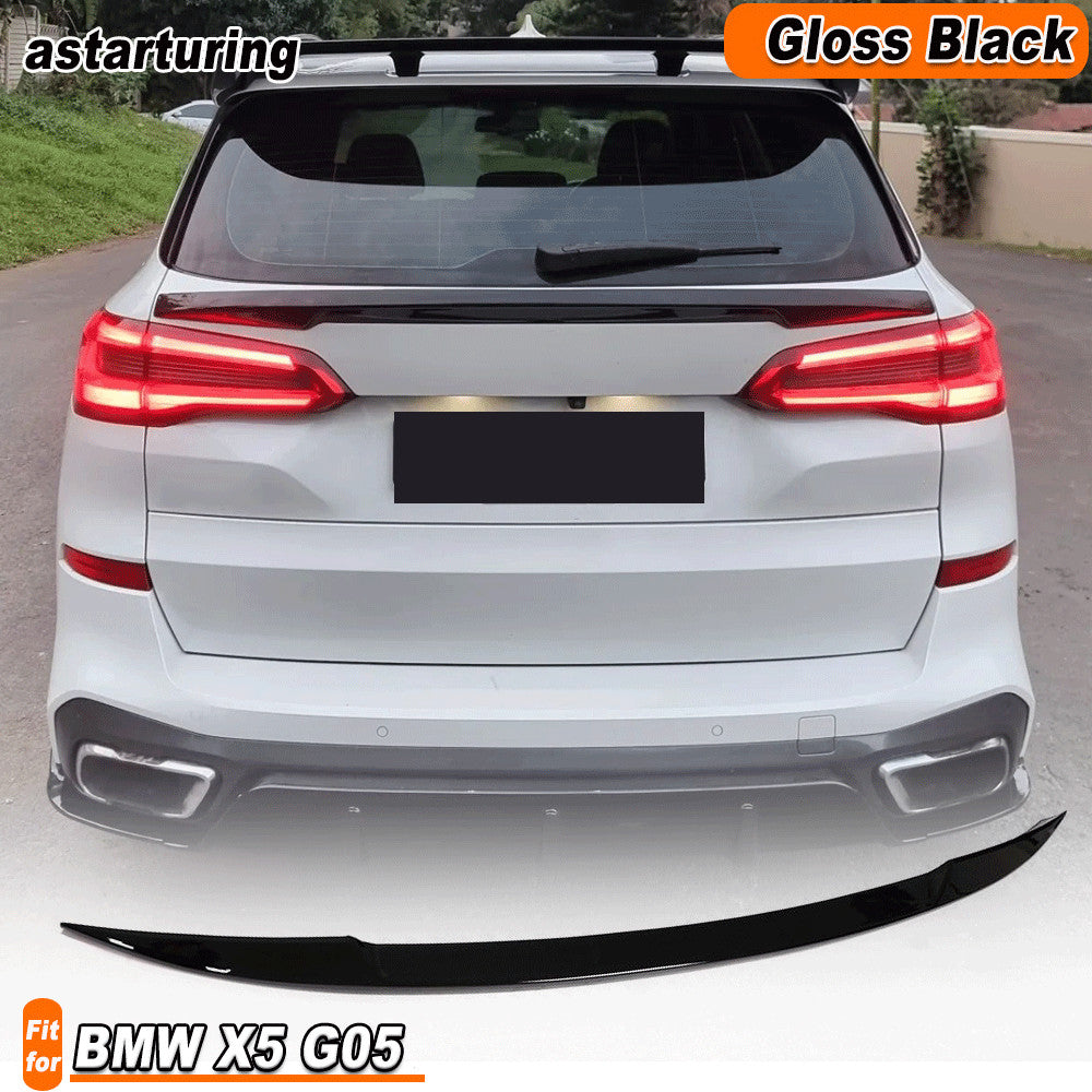 Fit for BMW X5 G05 2019UP Rear Middle Spoiler Sport Window Wing Glossy Black