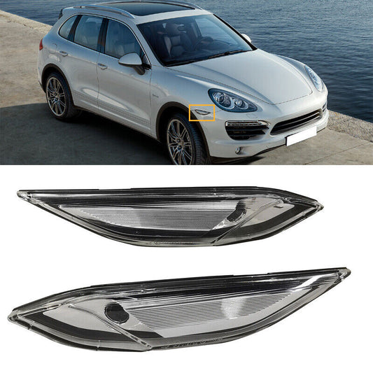 Pair Clear Indicator Lamp Side Marker Light Body For 2011-2014 for Porsche for Cayenne
