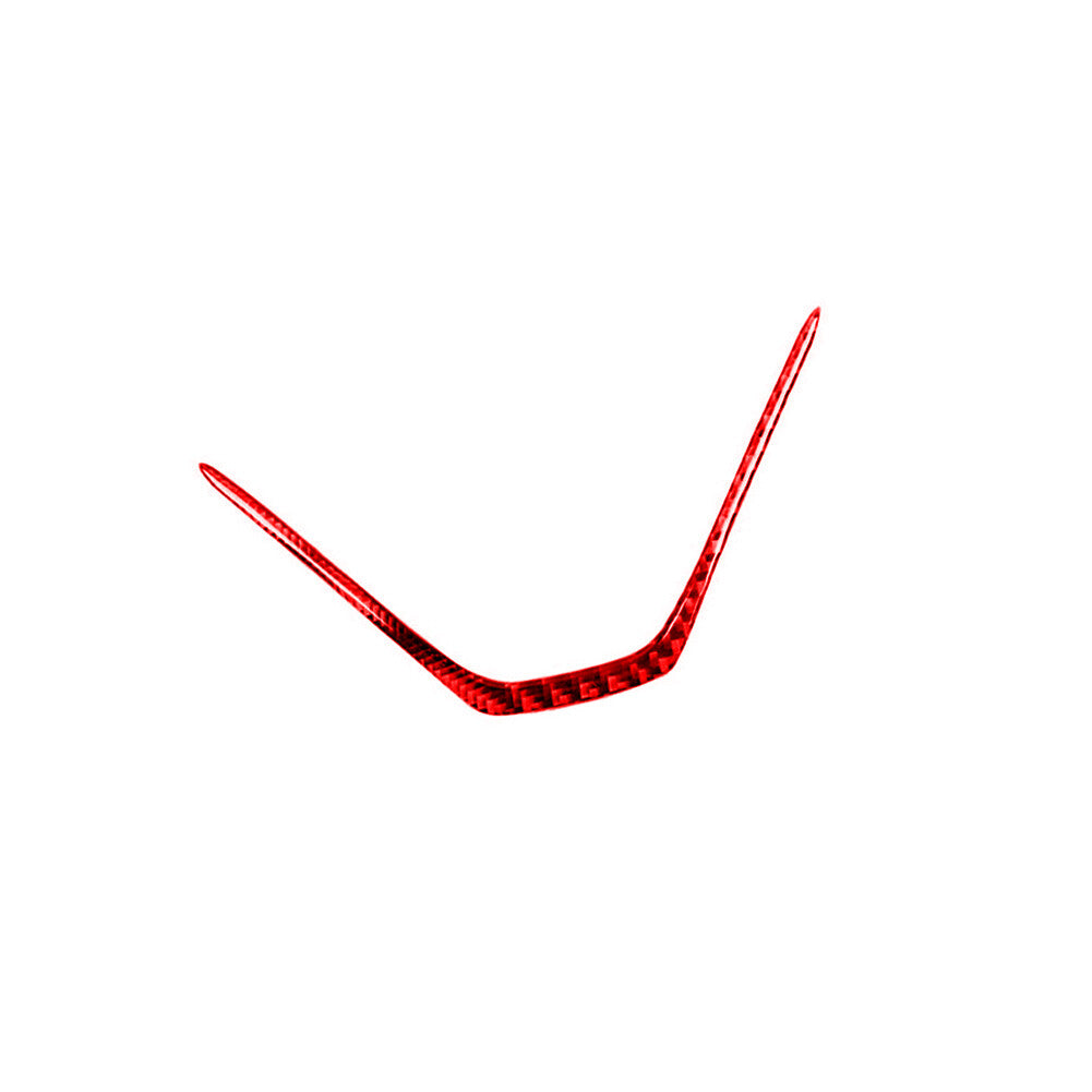Red Carbon Fiber Steering Wheel Chin Cover Trim for Honda CRV CR-V 2012-2016