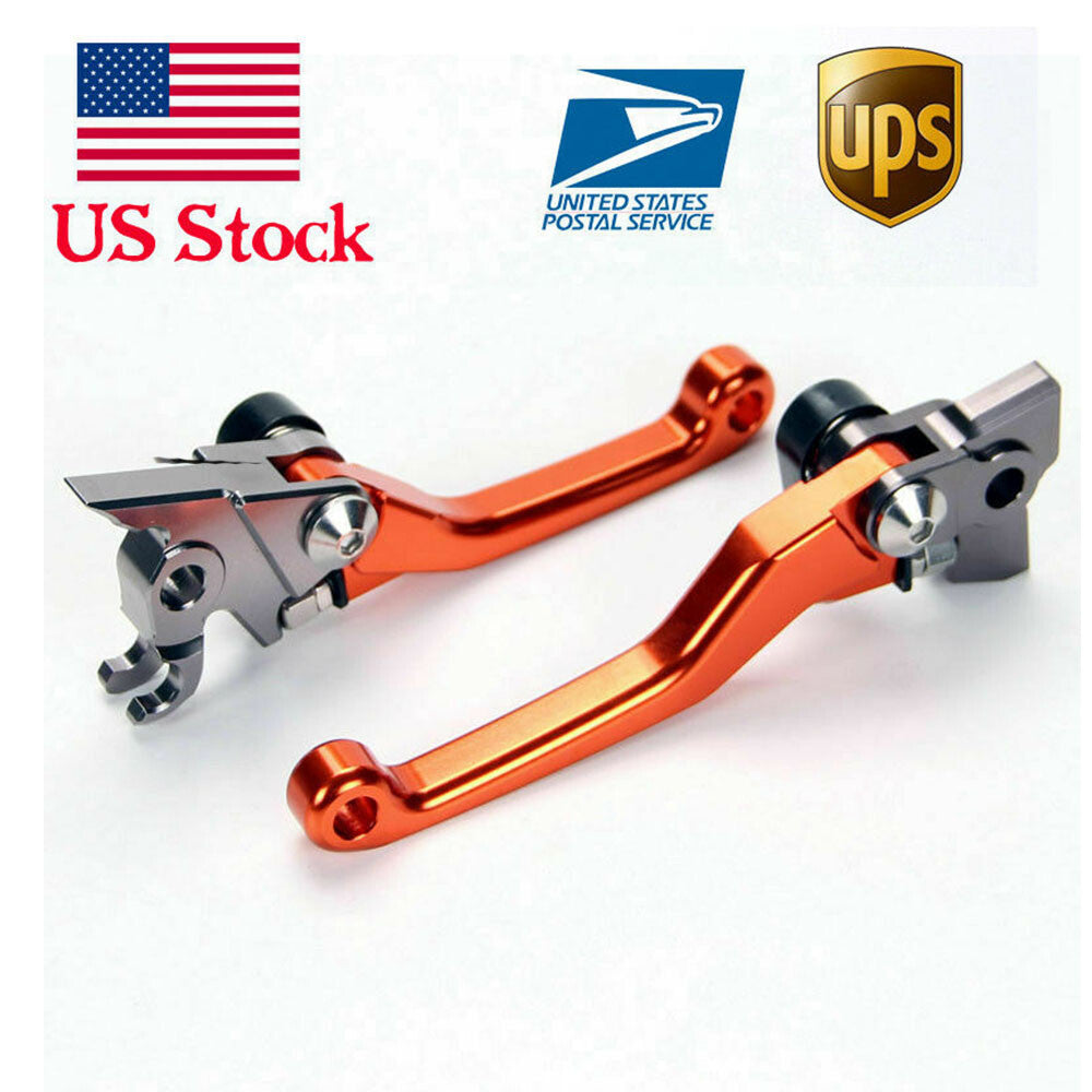 Orange Off-road Brake Clutch Levers for K.T.M 500XC-W/EXC/EXC-F (SIX DAYS) 14-18