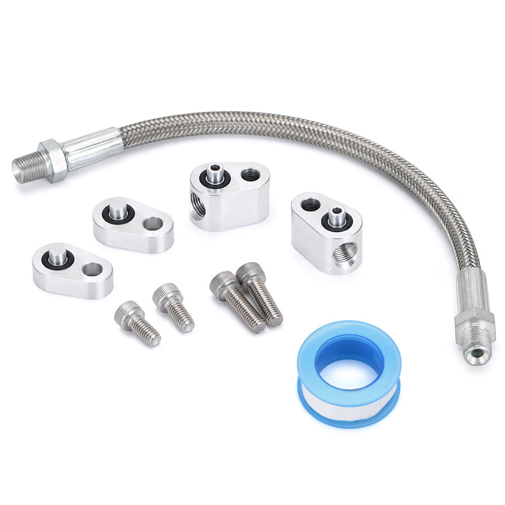 Billet LS Throttle Body Bypass Hose kit Coolant Steam Crossover LS1 LM7 LR4 LQ4