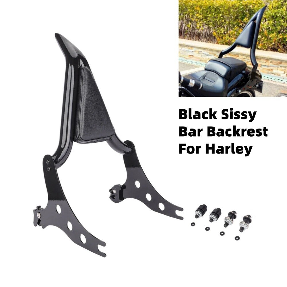 Black Sissy Bar Backrest for Harley Low Rider FXLR S FXLRS ST FXLRST 2018-2023