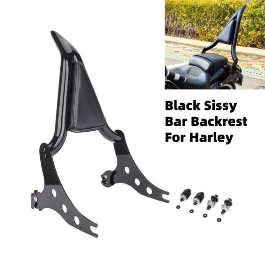 Black Sissy Bar Backrest for Harley Low Rider FXLR S FXLRS ST FXLRST 2018-2023