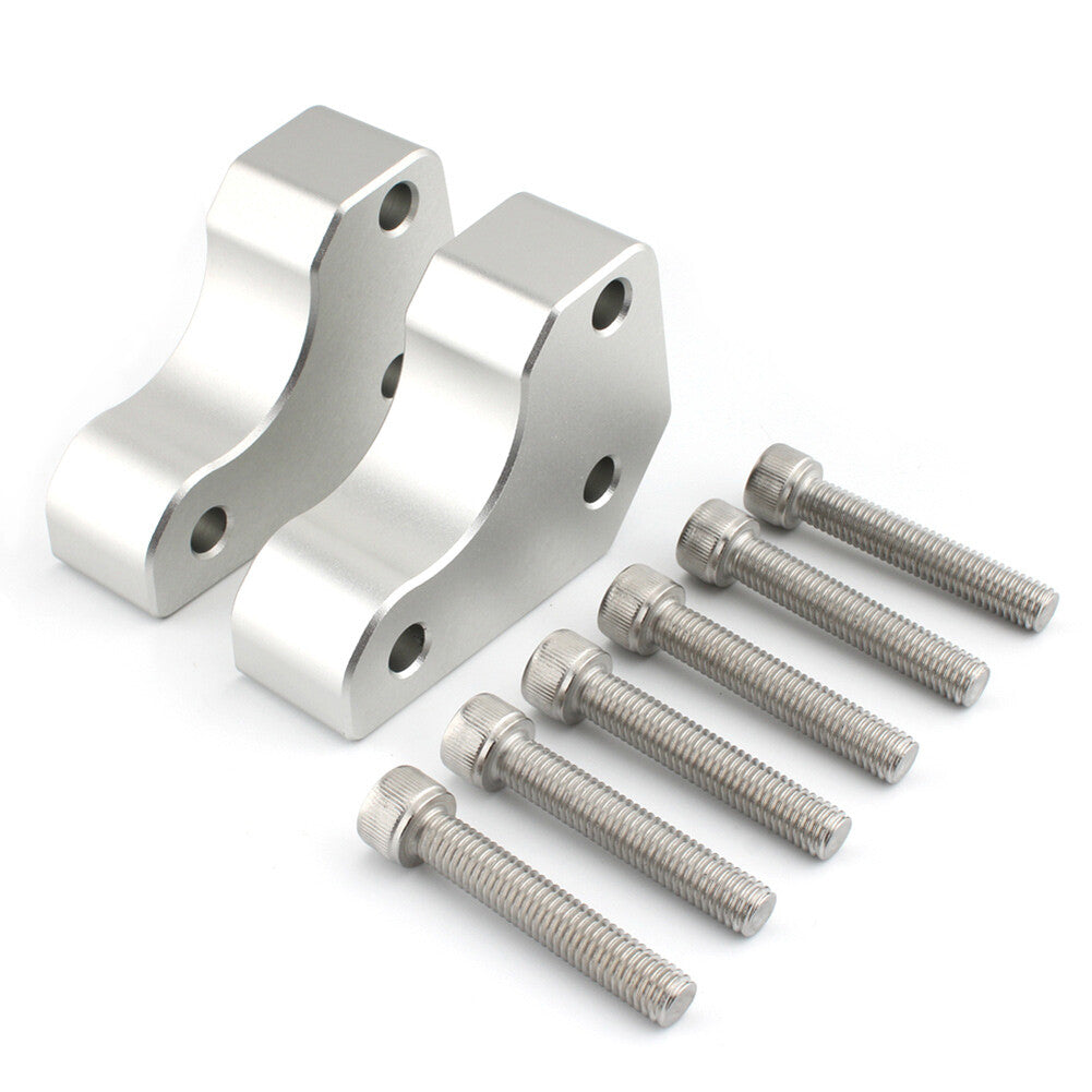 Handlebar Risers Up Adapters Silver for Kawasaki GTR1400 Concours 1400 2008-2022
